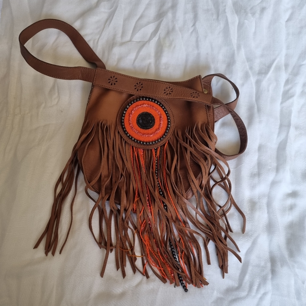 Sam Edelman Boho Fringe leather crossbody